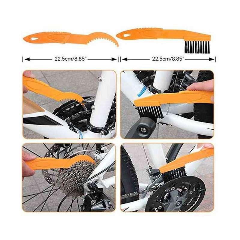 9 Piece Bike Cleaning Tool Set, Bike Chain Cleaning Brush, Gear Brush, Cleaning Tools for All Types