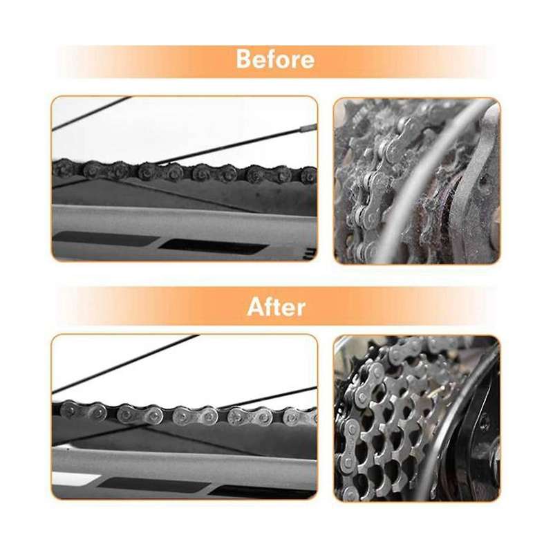 9 Piece Bike Cleaning Tool Set, Bike Chain Cleaning Brush, Gear Brush, Cleaning Tools for All Types