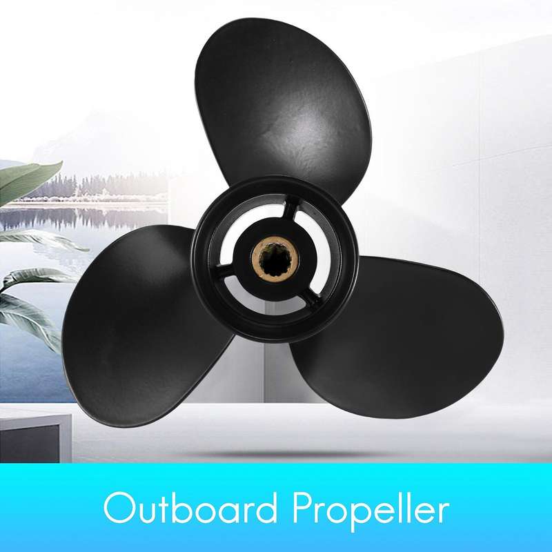 9.25 x 10 Aluminum Alloy Outboard Boat Propeller Compatible Mercury 9.9-20HP