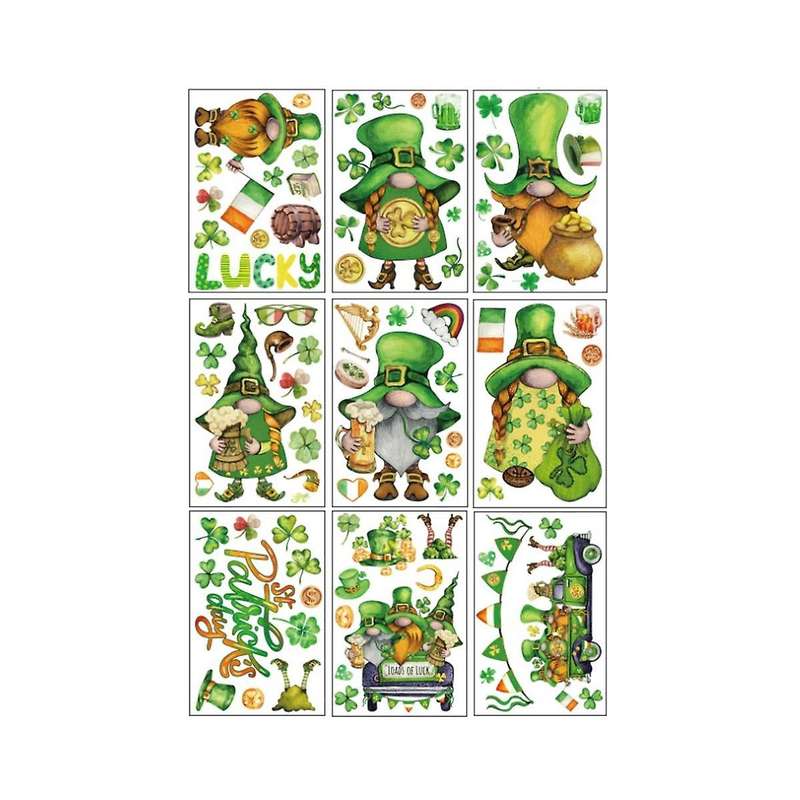 9 's Day Window Static Stickers Glass Door and Window Stickers