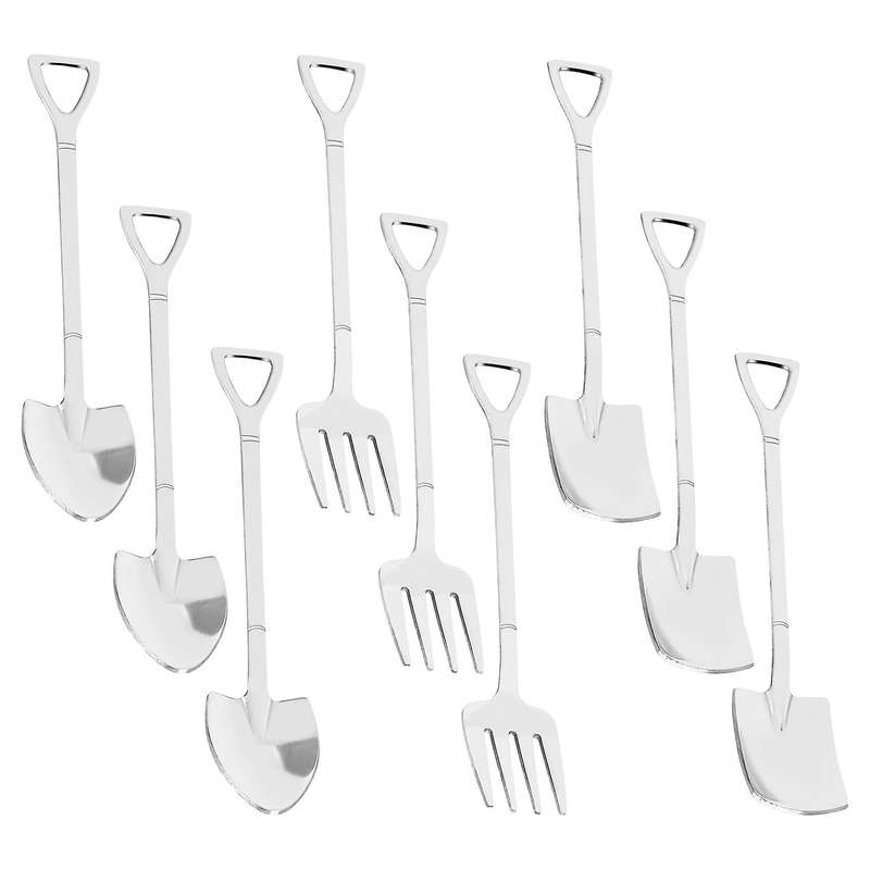 9 Pieces Shovel Spoon Compatiblek Shovel Coffee Spoon Shovel Handle Spoon