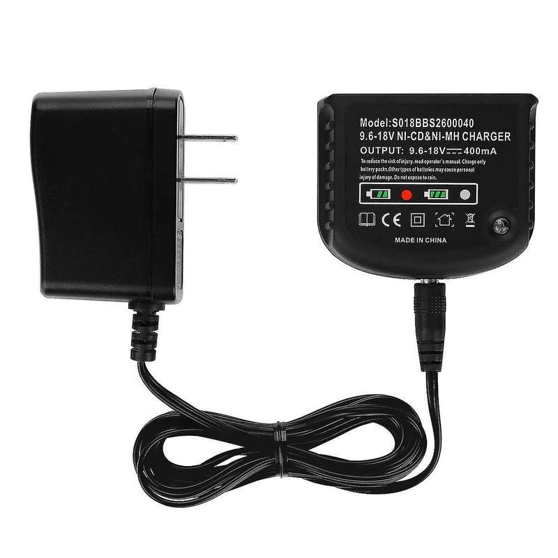 9.6V-18V Charger Compatible Black & Decker Ni-Cd Ni-Mh A18 Hpb18 A14 Us Plug