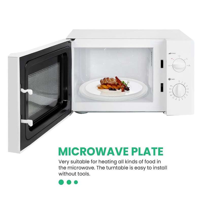 9.6 Inch Plate Spare Dish Durable Universal Turntable Glass Plates Round Replacement Plate