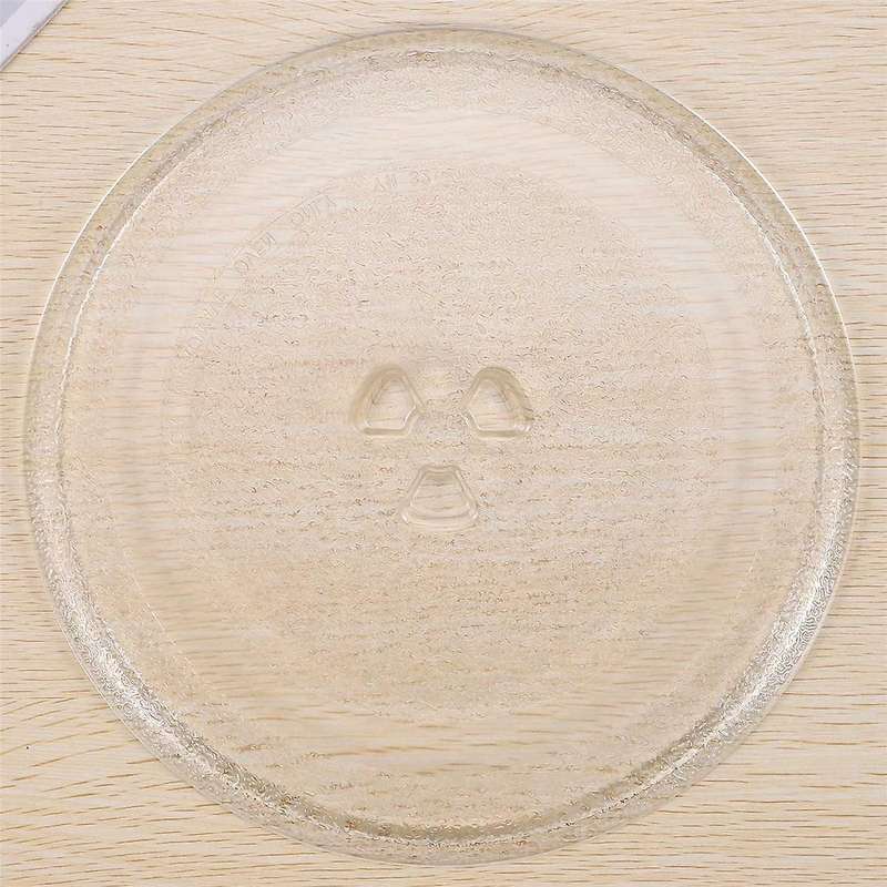 9.6 Inch Plate Spare Dish Durable Universal Turntable Glass Plates Round Replacement Plate