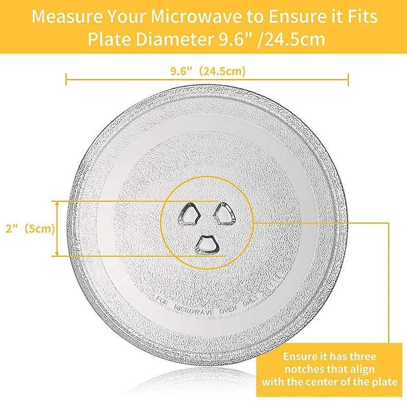 9.6 Inch Microwave Plate Spare Microwave Dish Durable Universal