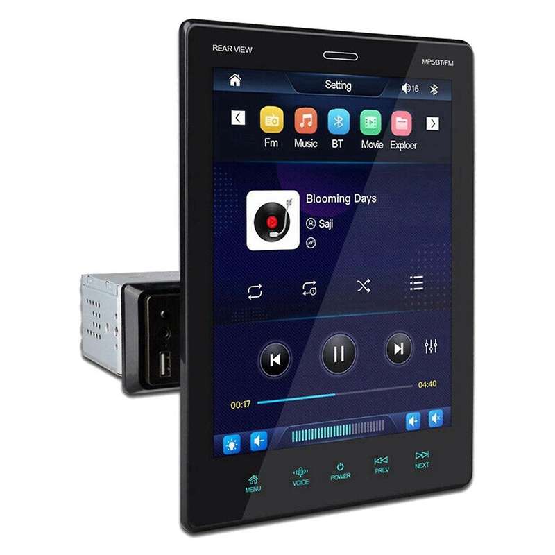 9.5Inch HD BT MP5 Player Car Bluetooth Stereo Touchscreen Navigation GPS Navi Carplay Mirror Link S