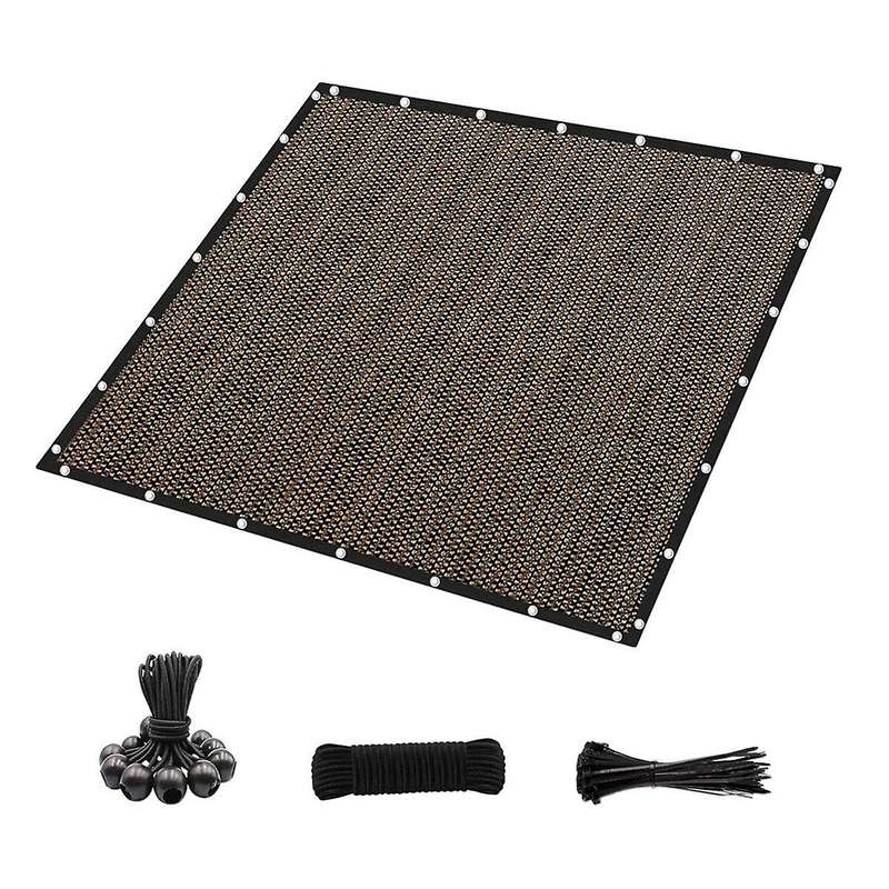 90% Sun Shade Cloth with Grommets 10in X 14in Pergola Replacement Shade Cover Canopy Privacy Screen