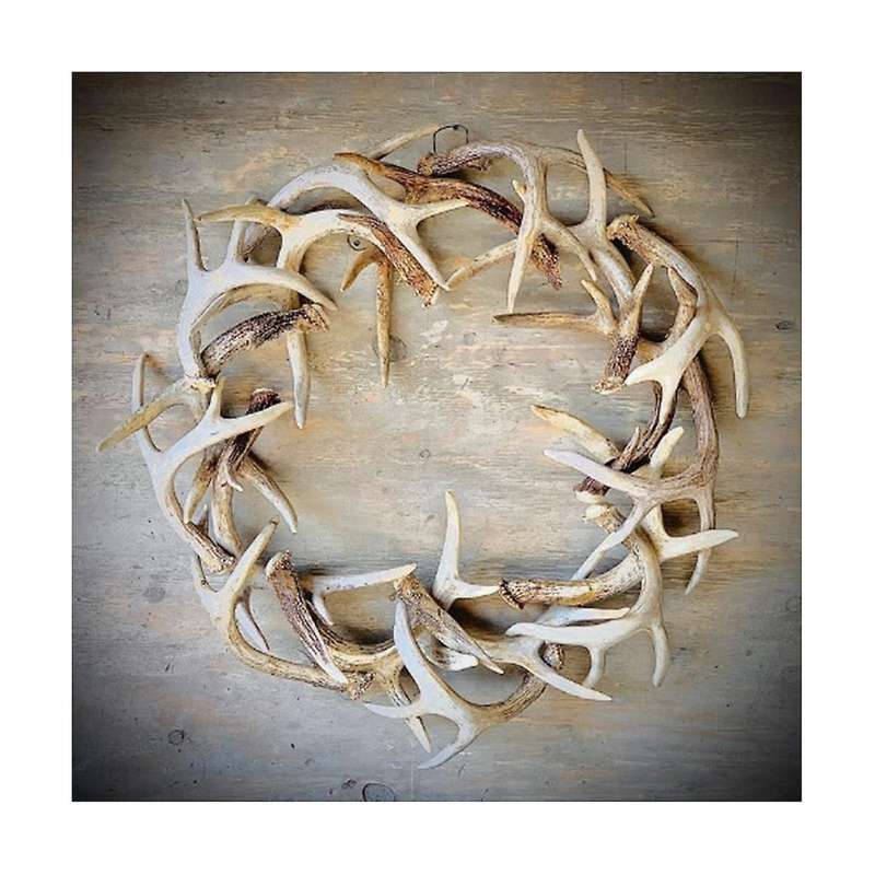 9.8inch Faux Wreath, Handmade Rustic Farmhouse Wreath to Add Of Nature Indoors for Front Door