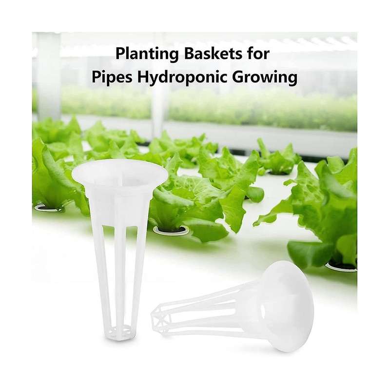 90 Pack Replacement Grow Baskets, Seed Pod Baskets Hydroponics Baskets, Durable Plastic Plant Growi