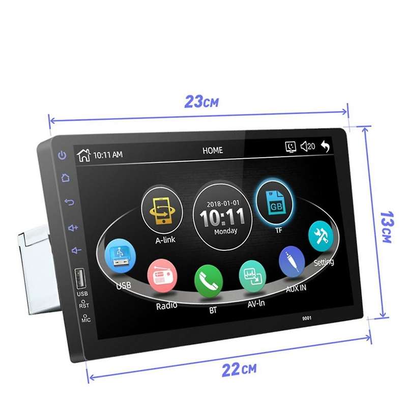 9009 Dual 9-inch Touch Screen Mp5 Player Car Multimedia Player Universal