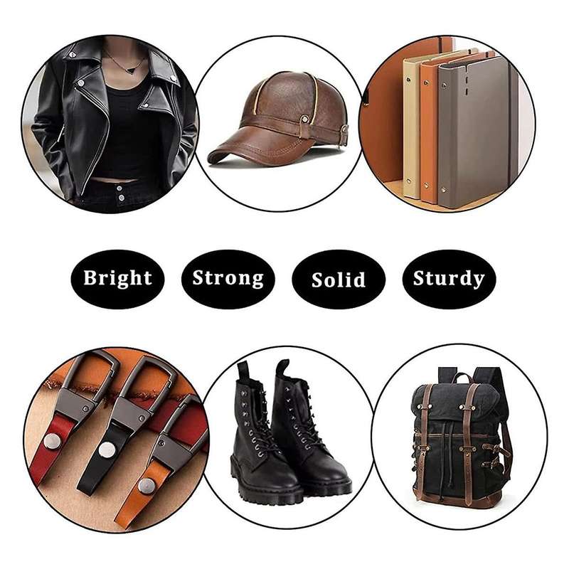 90Sets Chicago Screws Kit,6 Sizes Screw Rivets Metal Chicago Binding Screws for DIY Repair Leather C