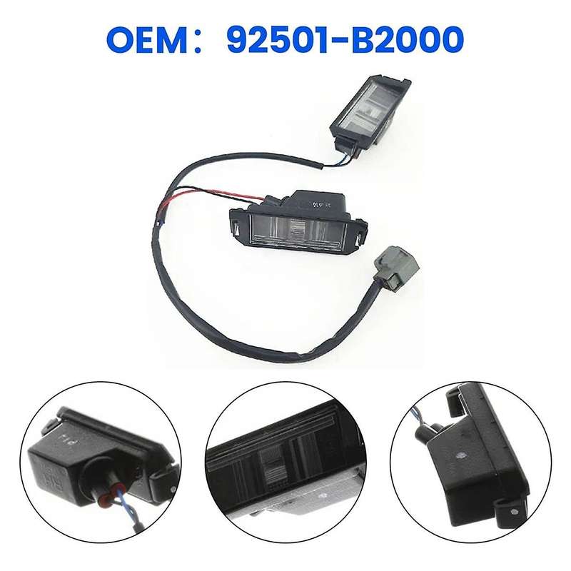92501B2000 Car Rear License Plate Lamp LH & RH for Soul 2014-2019