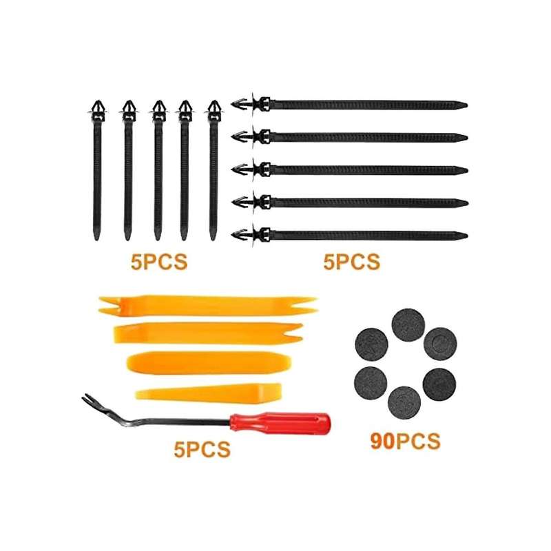 925pcs Car Bumper Retainer Clips Plastic Rivets Fasteners Handle Rod Clip, 26 Sizes Auto Push Pin Ri