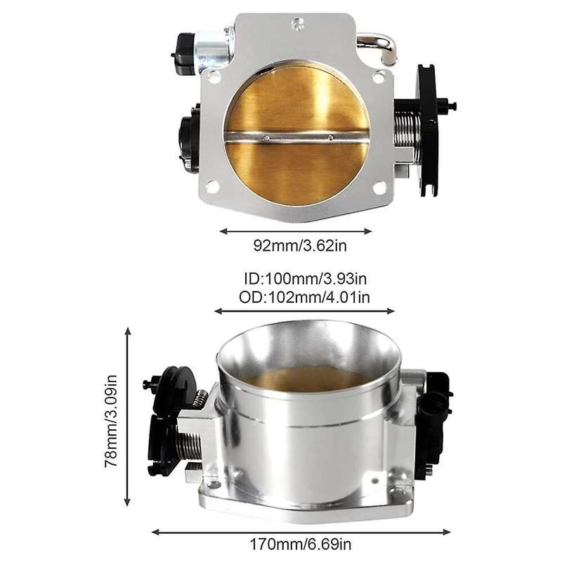 92mm Throttle Body with IAC Throttle Position Sensor for LSX LS1 LS7