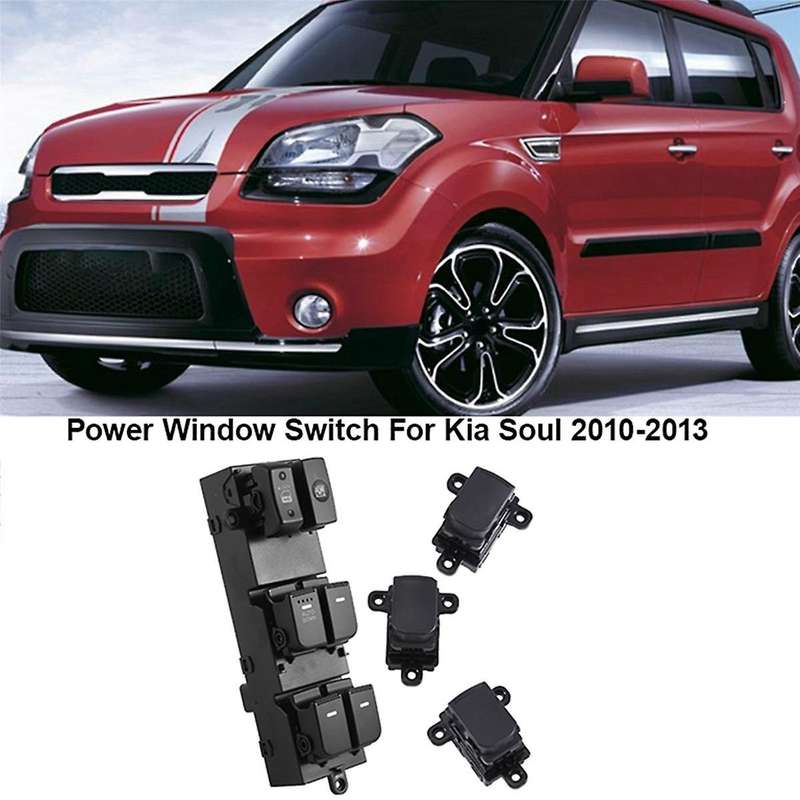 93570-2x100 93580-2k000 93570-2k010 Car Power Window Switch for Soul 2010-2013 Front Left & Right Re
