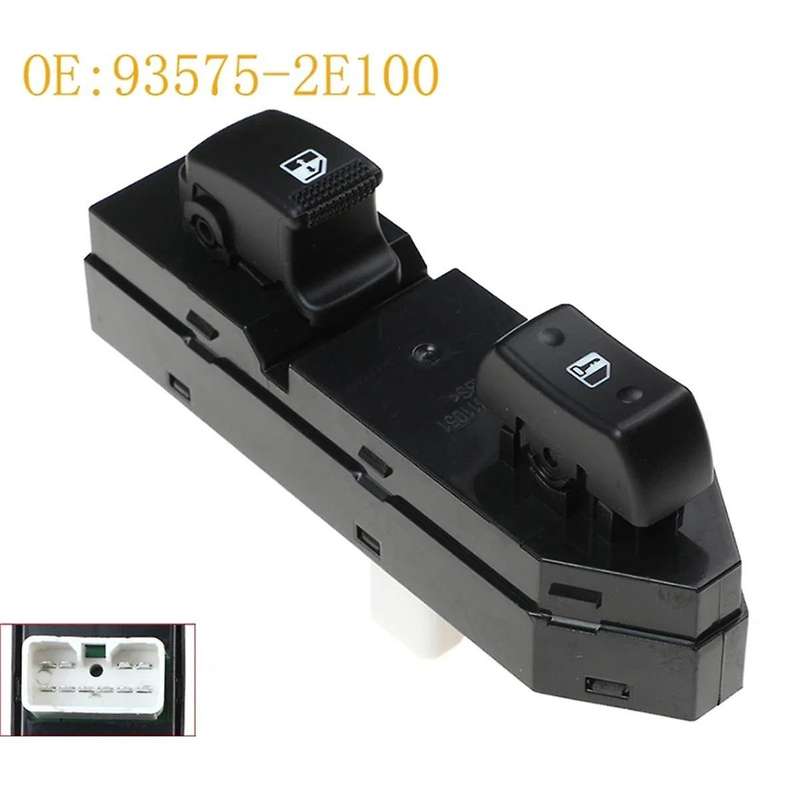 93575-2E100 Front Right Side Door Power Window Switch Window Lifter Control Button for 2005-2013