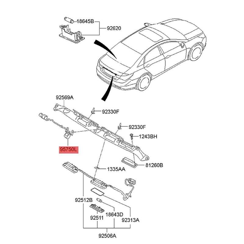 95760-3s100 Car Rear View Camera Reverse 95760-3s101 3s102 for I45 2011-2014 Back-up Parking Camera