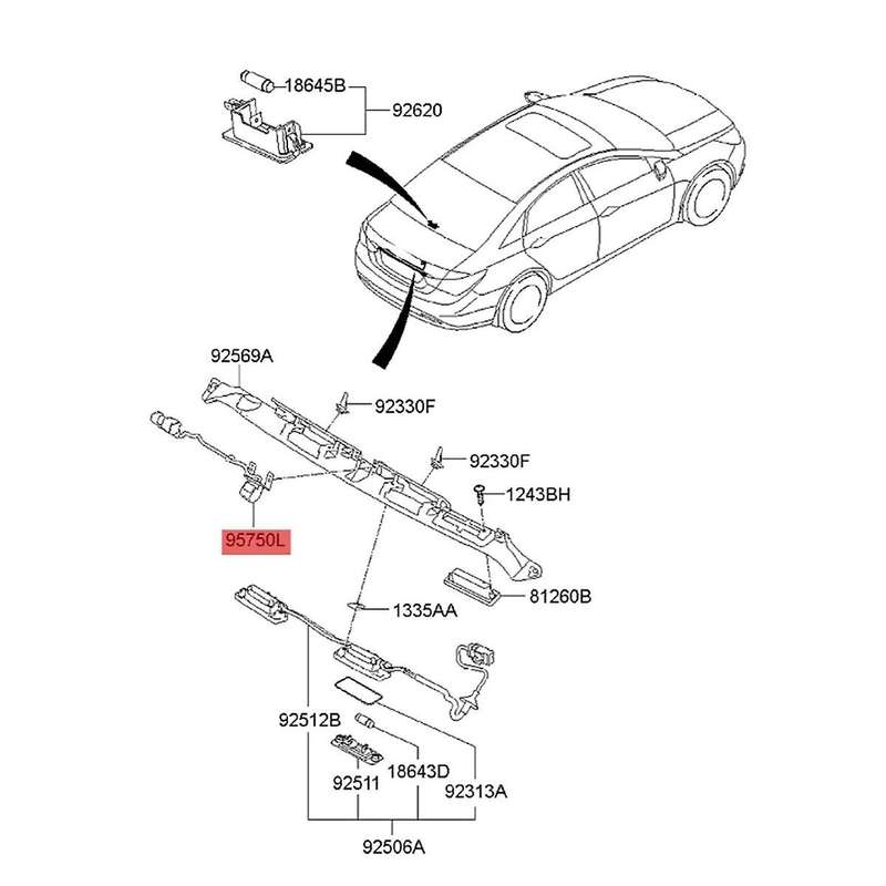 95760-3z002 Car Rear View Camera 95760-3z000 957603z001 for I40 2011-2014 Back-up Assist Camera 957