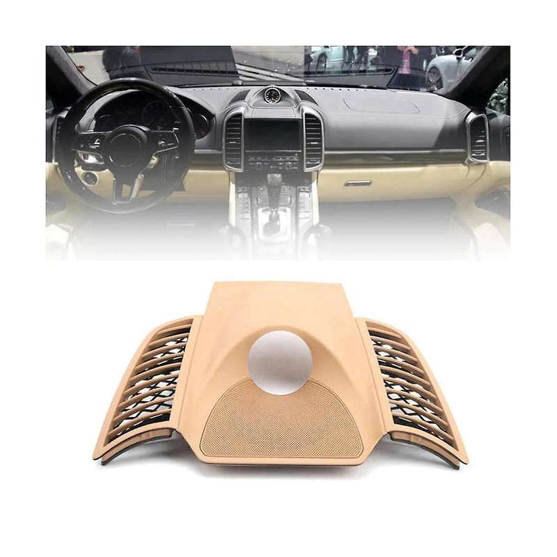 95855218901 Car Dash Clock Upper Cover Instrument Panel Trim Fit for 2011-2017, Beige