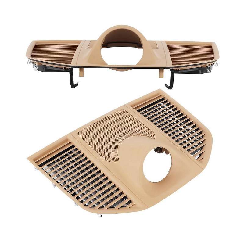 95b858189c Car Dash Clock Cover Bezel Dashboard Panel Trim Fit for 2014-2020, Beige