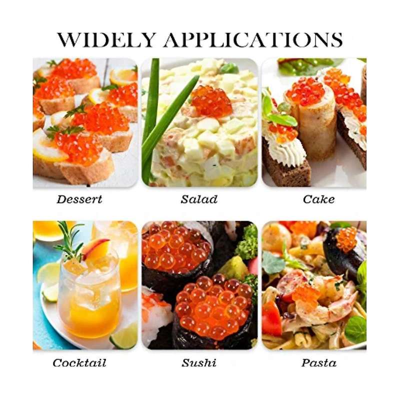 96 Holes Roe Builder with Tube Kitchen Roe Maker Spoon Fish Roe Molecular Cuisine Professional Fish