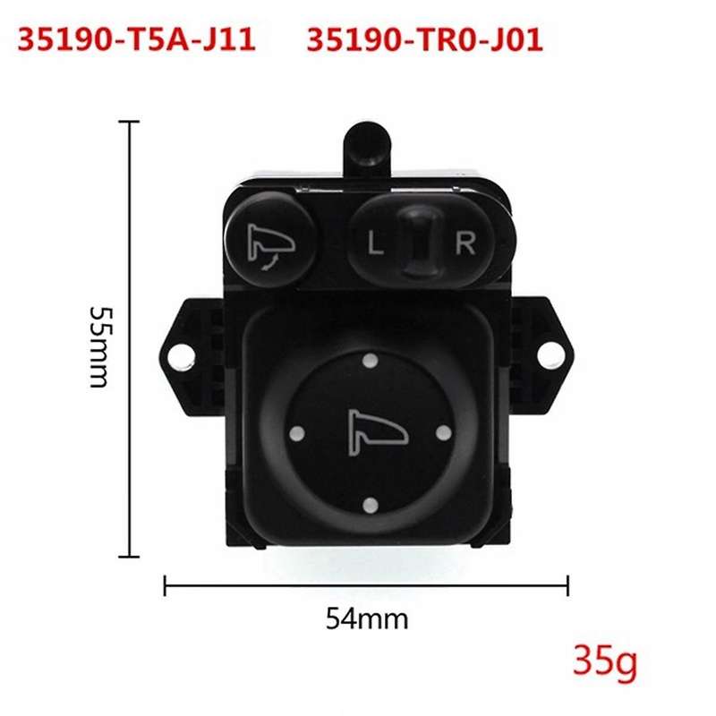 96190-T5A-J11 for Accord Reversing Mirror Button Switch Mirror Adjustment Switch