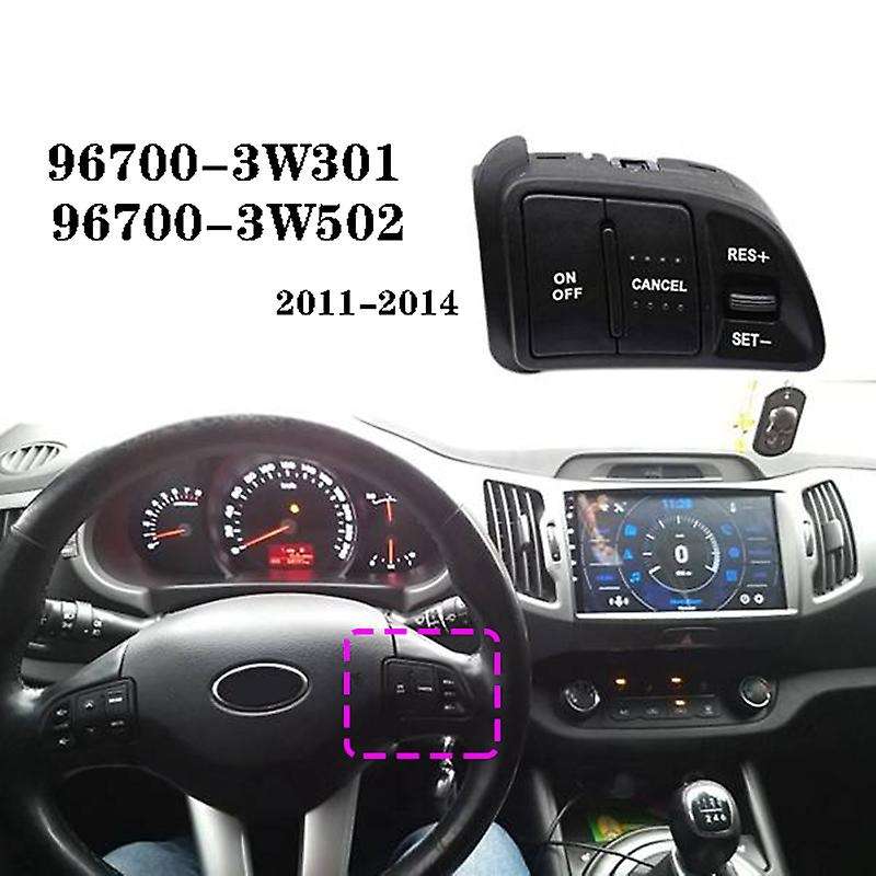 96700-3W301 Cruise Control Volume Music Button and Wire Steering Wheel Button for Sportager 2011-201