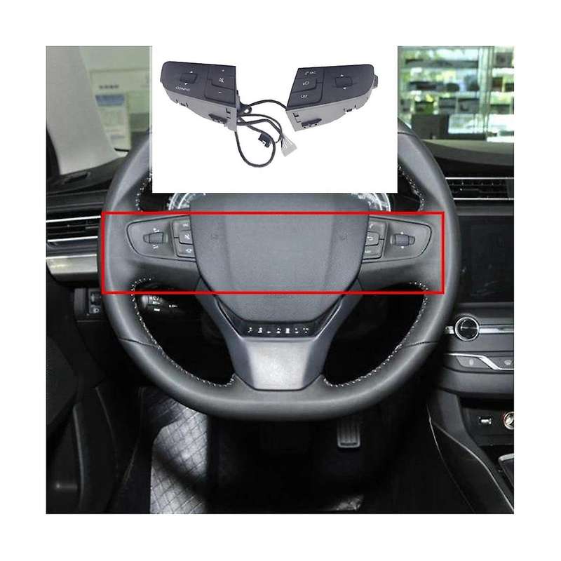 9677976377 Car Steering Wheel Multifunction Switch for 508/508sw Cruise Control/volume Control Swit