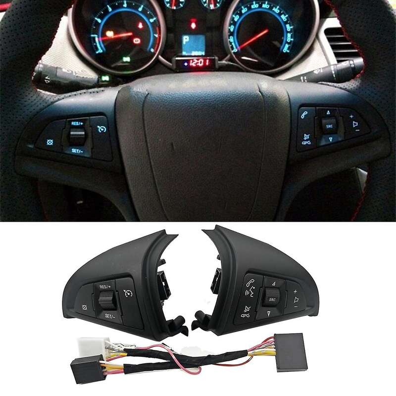 96892140 Left Speed Cruise Control Switch for Cruze 2009 -2014 Steering Wheel Button with Wire Harn