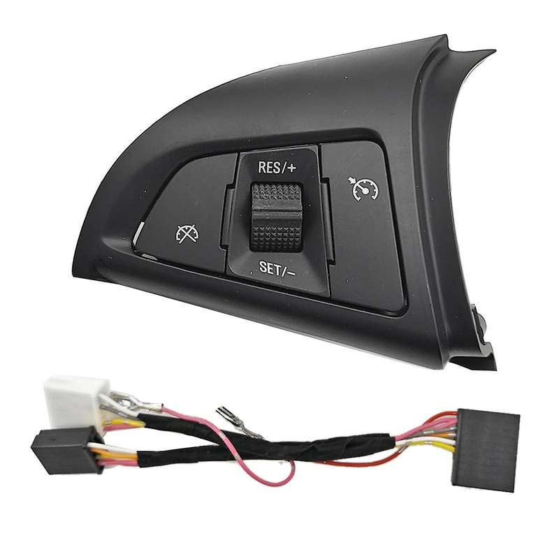 96892140 Left Speed Cruise Control Switch for Cruze 2009 -2014 Steering Wheel Button with Wire Harn