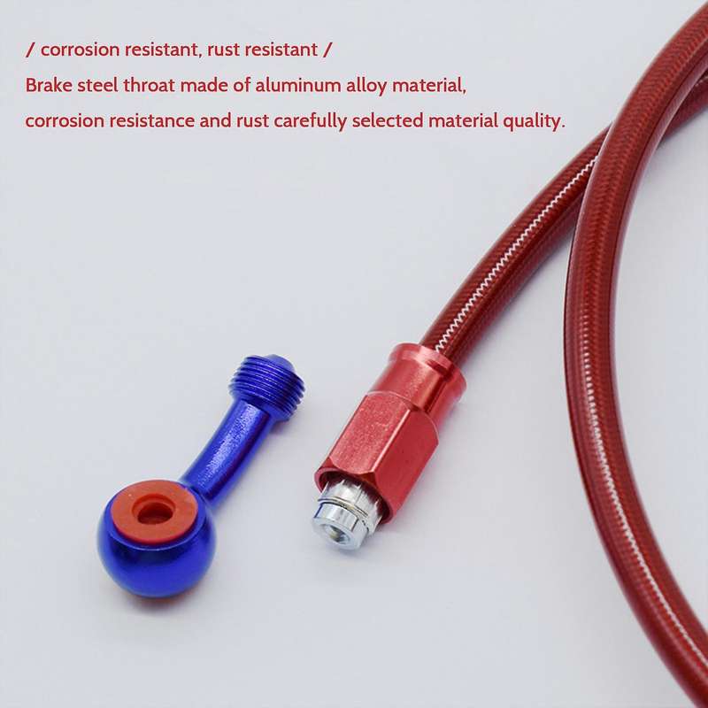 96cm Motorcycle Brake Hose Stainless Steel Oil Tube Long Flexible Brake Hoses Motorcycle Parts Motor