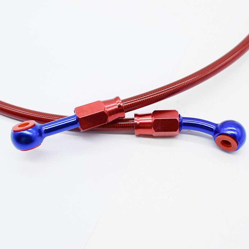 96cm Motorcycle Brake Hose Stainless Steel Oil Tube Long Flexible Brake Hoses Motorcycle Parts Motor