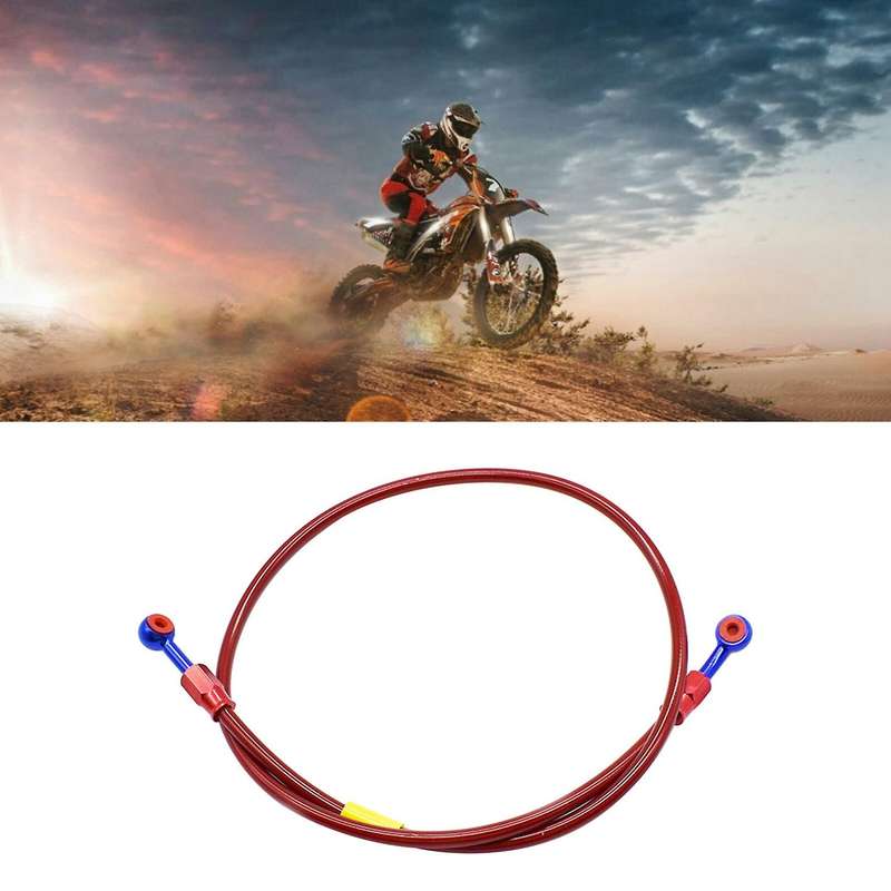 96cm Motorcycle Brake Hose Stainless Steel Oil Tube Long Flexible Brake Hoses Motorcycle Parts Motor