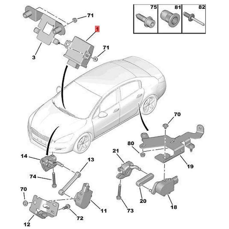 9810565580 Car Headlight Control Wooden Block Headlight Electronic Controller Electronic Module For