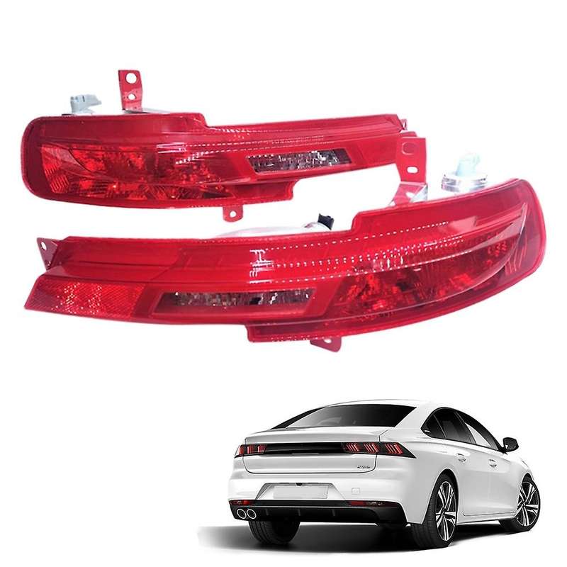 9813836480 Car Right Rear Bumper Fog Light Parking Warning Reflector Taillights with Bulb for 508 R8