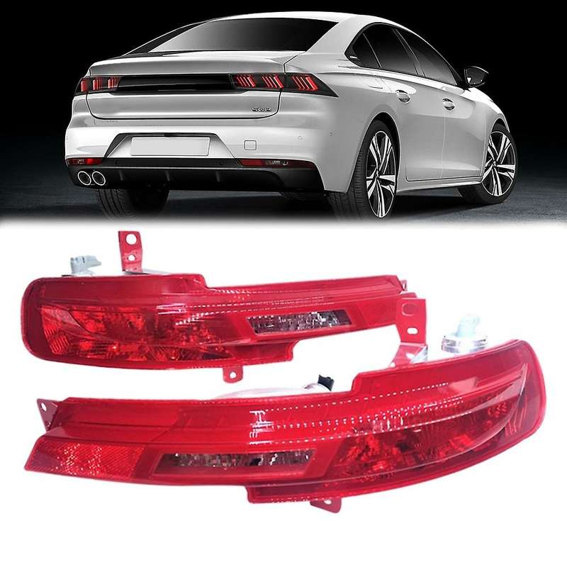 9813836480 Car Right Rear Bumper Fog Light Parking Warning Reflector Taillights with Bulb for 508 R8