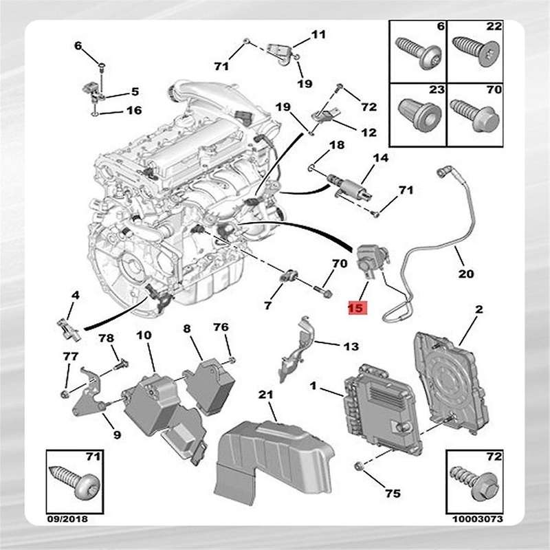9830210580 Turbo Boost Pressure Solenoid Valve for 408 508 RCZ C3 C4 C5 1922V6 V759537280