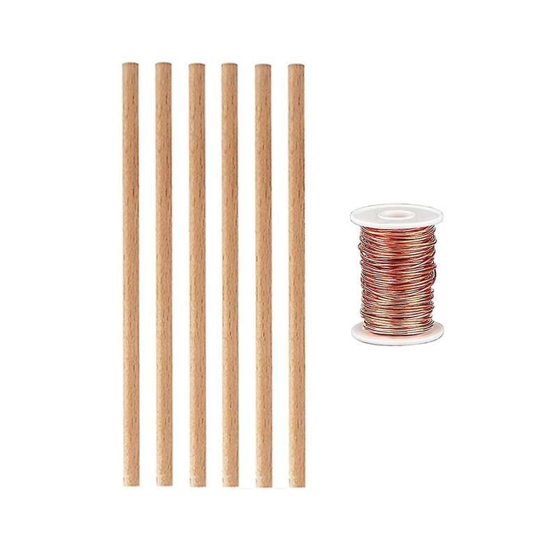 99.9% Pure Copper Wire for Electro Culture Gardening Copper Wire with 6 Stake for Growing Garden Pla
