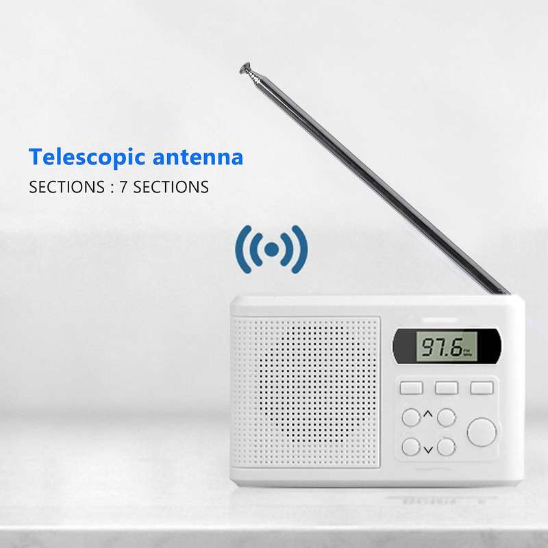 98cm 38.5" 7 Sections Telescopic Antenna Replacement Compatible FM Radio TV