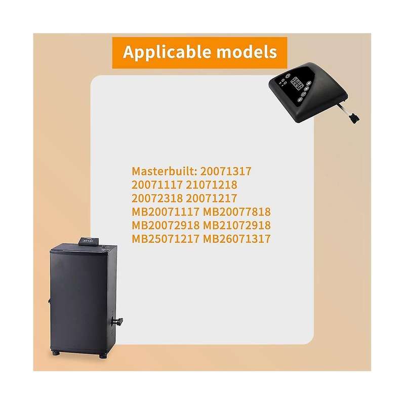9907160014 Digital Control Panel Smoker Grill Compatible with Mb20071317/ 20071117/ 21071218 Top Co