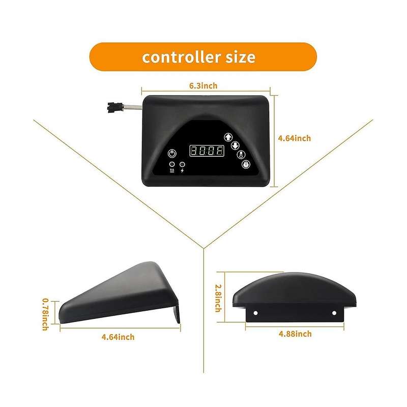 9907160014 Digital Control Panel Smoker Grill Compatible with Mb20071317/ 20071117/ 21071218 Top Co
