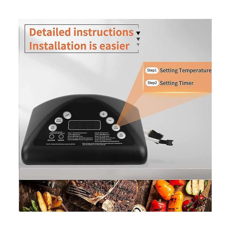 9907100001 Digital Control Panel Smoker Grill Compatible with 20070311/20070411/20072614 Top Contro