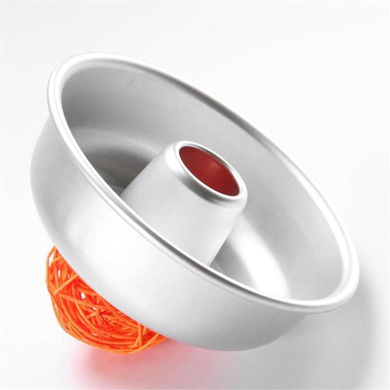 9in Cake Pan Round Nonstick Pound Cake Pan for Baking,Tube Cake Pan for Cheesecake,Flan,Creme Cake,C