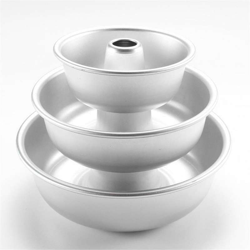 9in Cake Pan Round Nonstick Pound Cake Pan for Baking,Tube Cake Pan for Cheesecake,Flan,Creme Cake,C