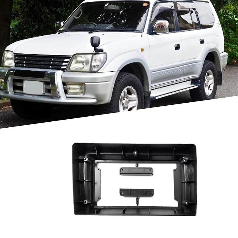 9Inch 2Din Audio Panel DVD Navigation Panel Frame Car Radio Panel for LAND CRUISER PRADO 1996-2002 R