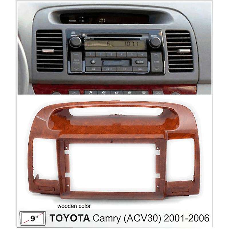 9Inch 2Din Car Radio Dashboard Compatible Toyota Camry 5 2001-2006 Panel