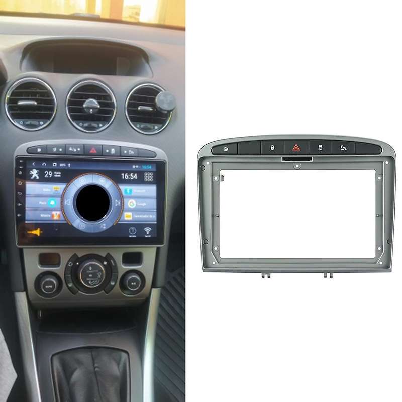 9Inch Car Stereo Fascia Panel Frame DVD Panel Bezel Frame Installation Trim Kit Fit for 408 2008-201
