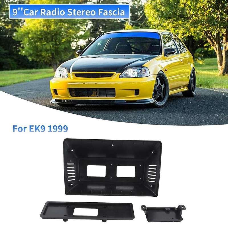 9inch Car Radio Stereo Fascia Frame Panel Trim for EK9 1999