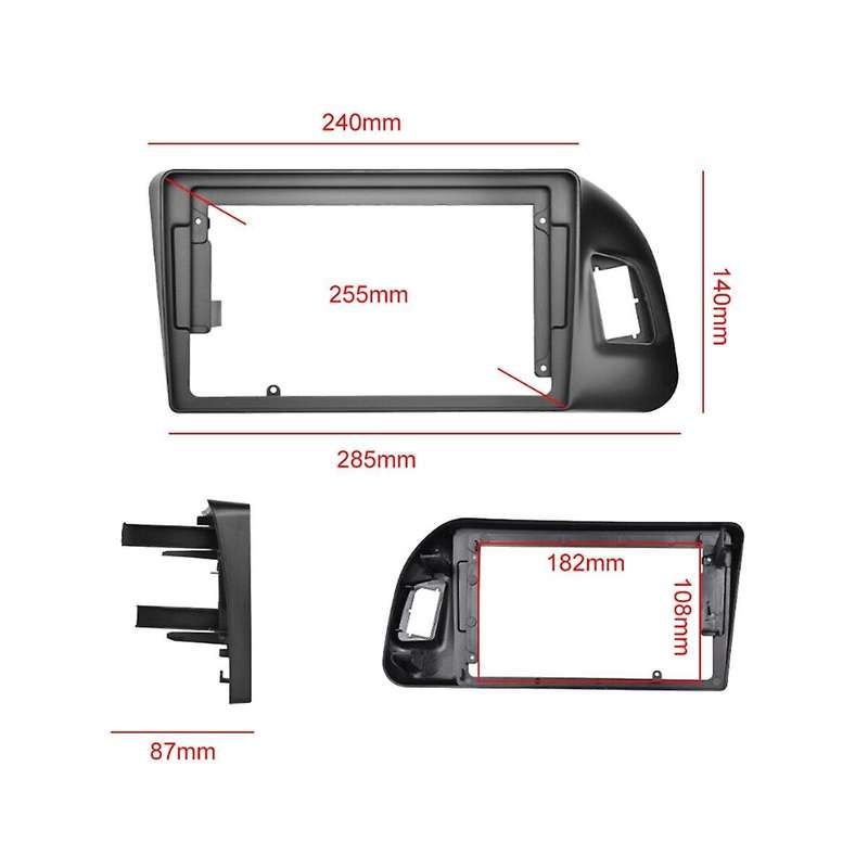 9inch Car Dvd Frame for Q5 2009-2018 Stereo Panel Frame Audio Dash Trim Facia Radio Player Screen 2