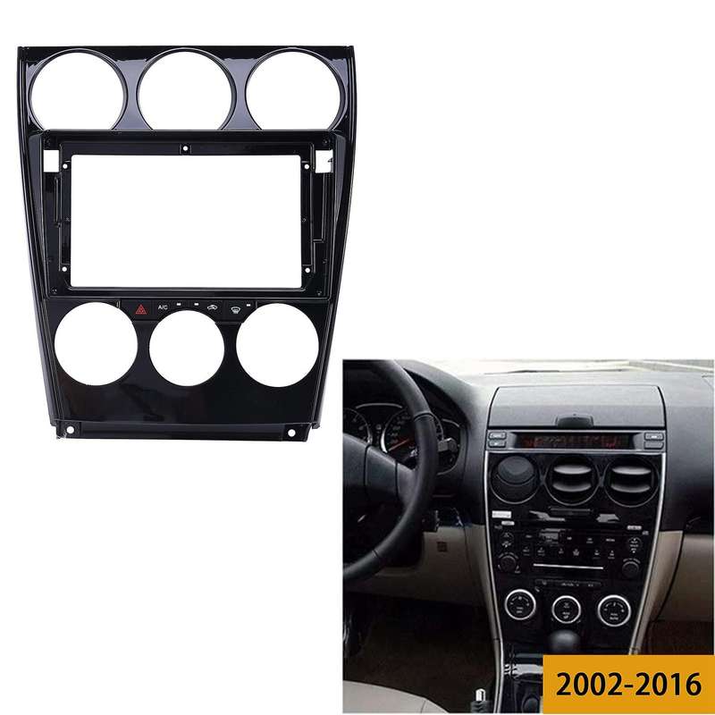 9Inch Car Stereo Fascia Panel Frame DVD Panel Bezel Frame Installation Trim Kit Fit for 6 Atenza 200